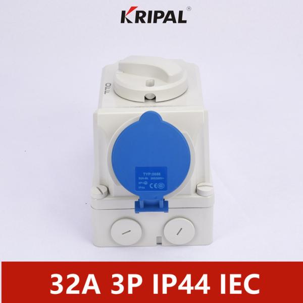 Buy IEC IP44 32A Single Phase Switch Socket With mechanical interlock at wholesale prices