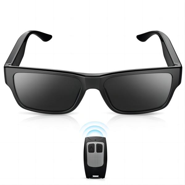 Buy G2S-32G 1080P Hidden Video Sunglasses With Two Buttons Remote Controller at wholesale prices