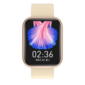 1.65inch IP67 Square Shape Smartwatch with Aluminum Alloy Shell