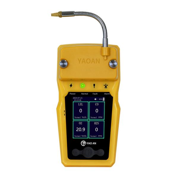 Buy LEL CO H2S O2 Gas Portable Multi-Gas Leak Detector With Vibration And Audible Alarms at wholesale prices
