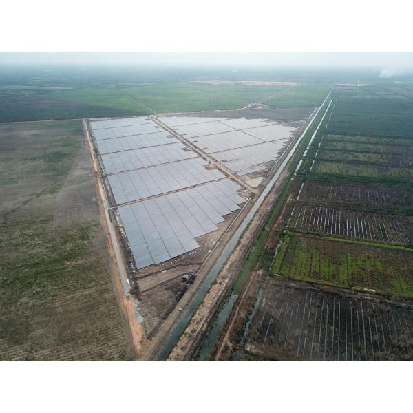 Ground Solar Mounting Racks Anodized Aluminum 6005- T5 Material Solar Panel Support