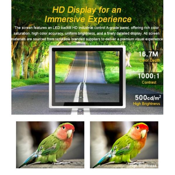 17 inch Industrial Open Frame Touch Screen Industrial Embedded Android Computer, IP65 Waterproof, Wins/Android/Display, 300-1000 Nits