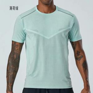 Quality Fashion quick drying fitness gym tshirt clothes sport running short sleeve shirt for men for sale