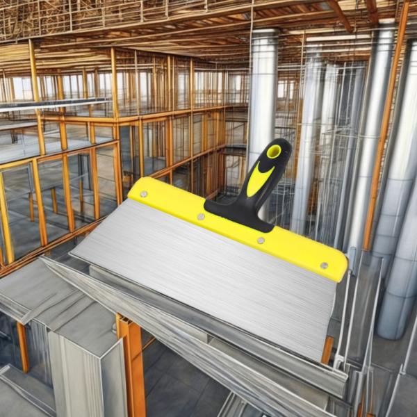 Boben Industrial Grade DIY Curved Scraper Shovel Plaster Paint Scraper Caulk Removal Putty Knife Construction Tools