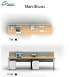 Customizable Panel Width and Frame Width Screen Separation Work Stations for