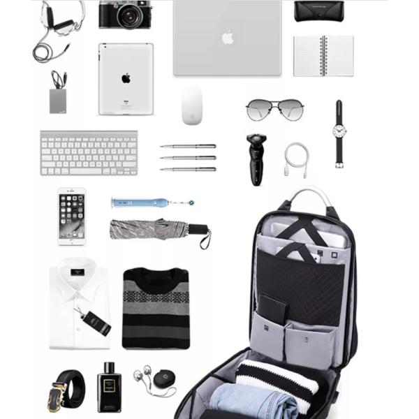 Polyester Business Laptop Backpack 1.54 Inch Antitheft Back Pack For Men Laptop