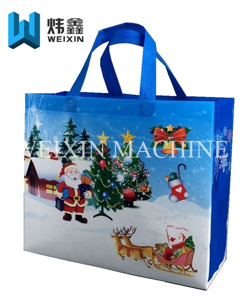 Fully Automatic Non Woven Bag Making Machine , Paper Carry Bags Machinery