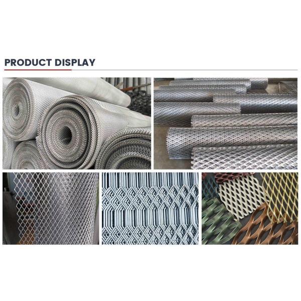 Good Quality Materials for Daily Use 12mm 14mm 16mm Cold-Galvanizing Metal Stretched Mesh for Fences Grates Walkways Ramps Stairs