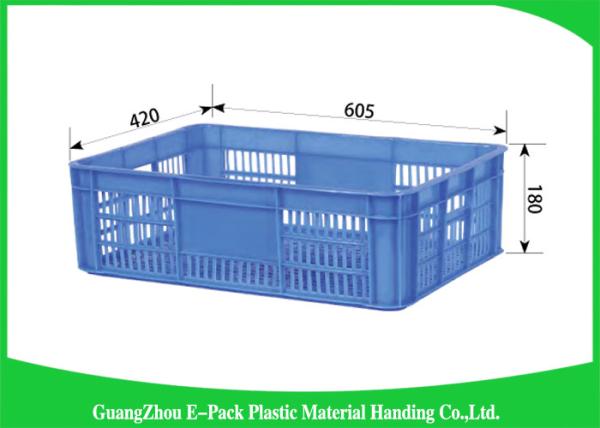 Buy Recyclable Plastic Crates With Lids , Light Weight Stacking Storage Boxes For Logistic at wholesale prices