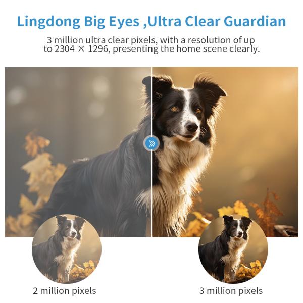 Sound Detection Feature Waterproof Network Camera Resolution and 2304*1296 Resolution