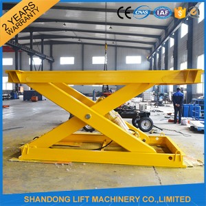 Electric Hydraulic Guide Rail Warehouse Elevator Lift Platform 5000kg Loading Capacity