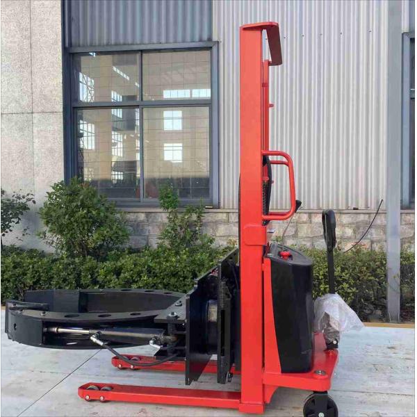 Semi Electric Roll Stacker With Clamp Rotated 90 180 360 Degree For Chemical Industry