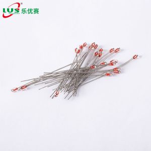 Quality High Temperature NTC Single Ended Glass Thermistor for sale