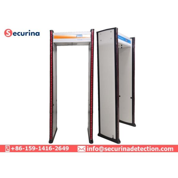 Security Checking Walk Through Gate Metal Detector , Multi Zone Metal Detector