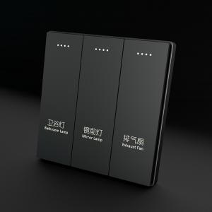 Quality Smart Zigbee Switches Customized Black Wall Switch for Tuya APP Control in Smart Home for sale