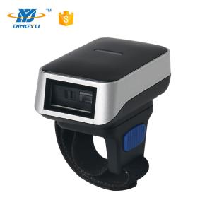 Portable Finger Barcode Reader , Android IOS Bluetooth Ring Barcode Scanner DI9010-1D