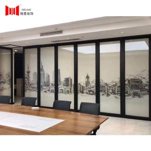 Quality 80mm Thickness Double Glass Movable Wall Partition For Office for sale