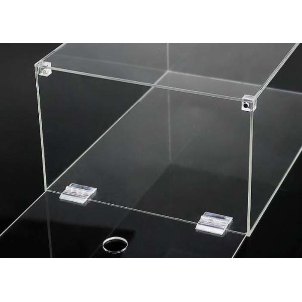 Shoe Box Packing Clear Acrylic Display Case With Magnets Lid Sneaker