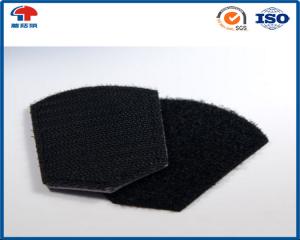 Eco - friendly Square Shape Hook And Loop Coins , Hook Loop Patch For Uniform & Bags