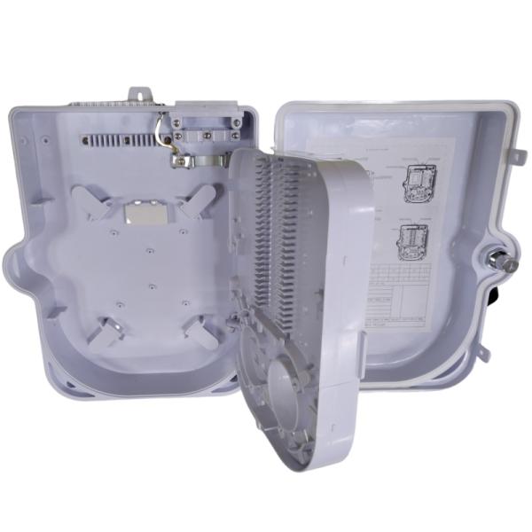 24-core 1x16 PLC Fiber Optic Wiring Closet Distribution Box for FTTH FTTX Waterproof Cable Terminal