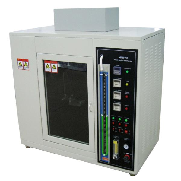 Fire Flame Plastic Burning Test Chamber UL 94 Standard AC 220V 50Hz 35~98%RH
