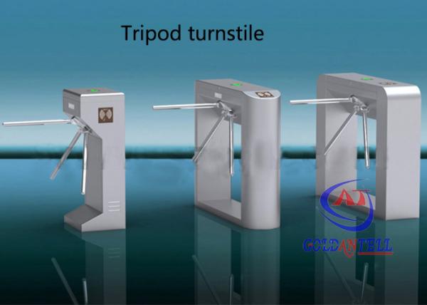 Buy Access Control Tripod Turnstile Gate , pedestrian security gates Semi - automatic at wholesale prices