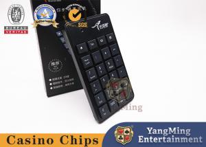 China Black ABS Plastic Baccarat Keyboard With USB Cable For Casino Table Gambling on sale