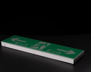 Quality Plastic Casing Led Exit Signs Ni - Cd Battery Operated Emergency Exit Sign for sale