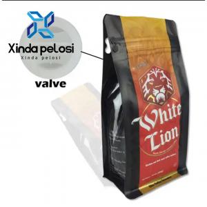 Quality Plastic Food Packaging Bags Coffee Valve Degassing  To Keep Coffee Fresh for sale