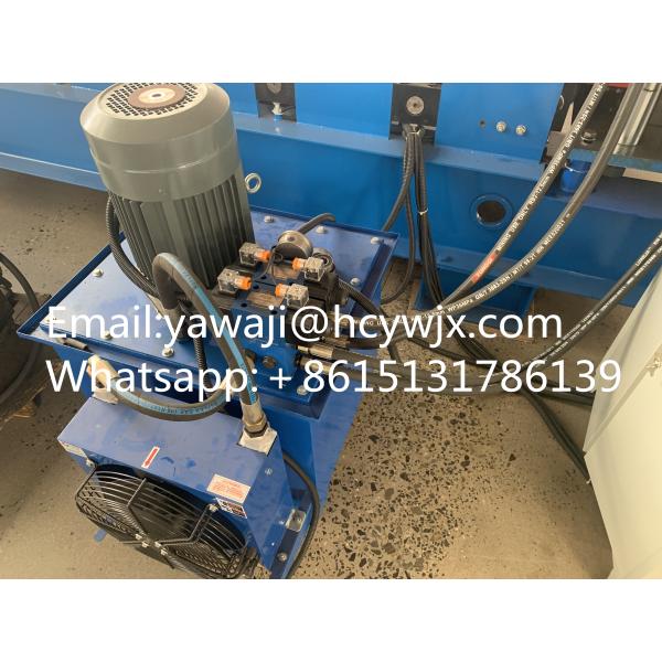 Trapezoidal Double Layer Tile Roll Forming Machine For Manufacturing Metal Tile Profiles