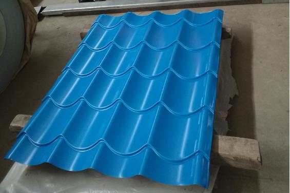 Buy Building Corrugated Steel Roofing Sheets / Corrugated Sheet Metal Panels Color Customized at wholesale prices