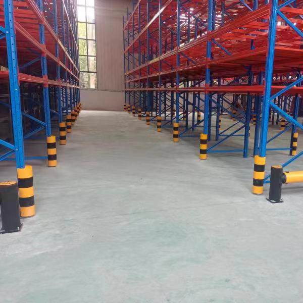 Industrial Warehouse Pallet Rack Upright Guards , Pallet Rack Column Protectors