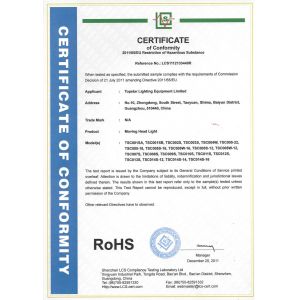 Guangzhou Fleon lighting Certifications