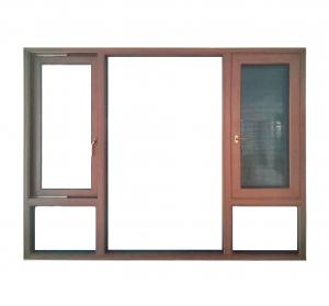 China Vinyl PVC UPVC Casement Window Door Soundproof Glass With Mosquito Mesh on sale