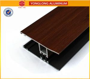 Quality Wood Grain Visible Aluminum Frame Glass Curtain Wall Glass Roof Framing Aluminum Profile for sale