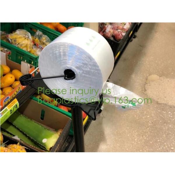 100% Compostable Shopper, Biodegradable handle handy Carrier Eco Bio starch plant Biodegradable T-Shirt Bags With Logo