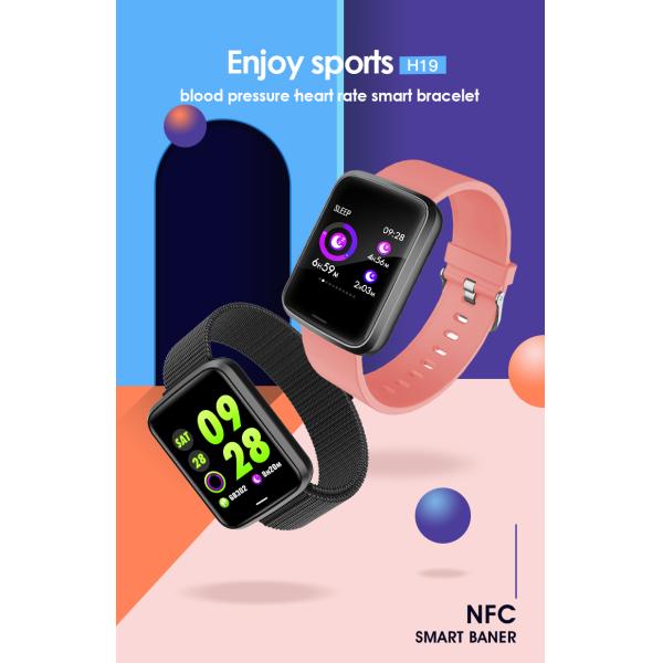 Odm Oem Smart Watch HL19 Android Health Fitness Sport BT5.0 Nfc Ic Id RFID 13.56MHz Strap