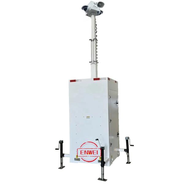 Buy Mobile Security Camera Tower With Customized Cable For Shopping Mall Security Monitoring at wholesale prices