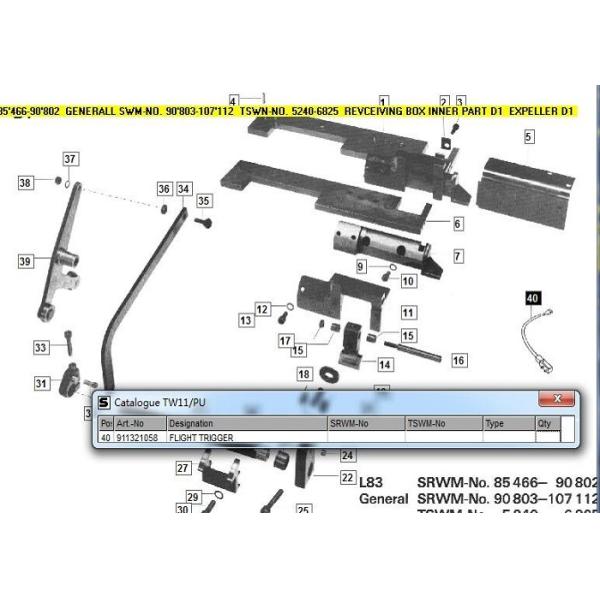 Flight Trigger PU Textile Spare Parts High Performance Plastic And Metal Type