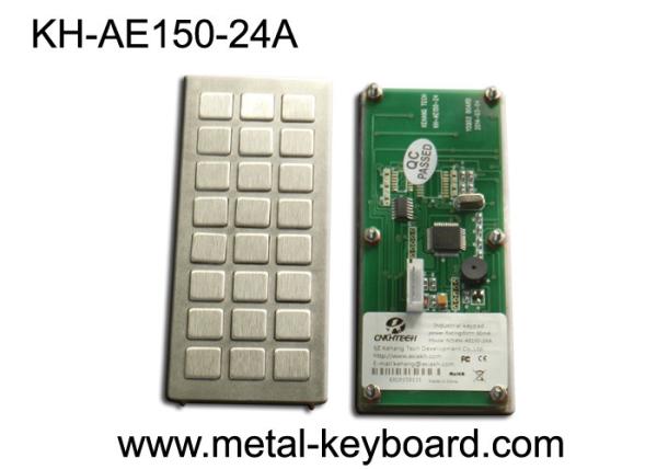 Buy Industrial Metal Kiosk keyboard with 24 keys custom layout design at wholesale prices