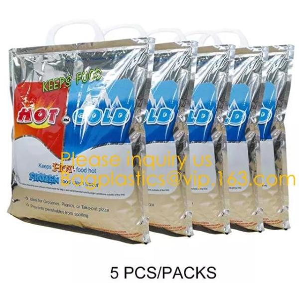 reflective Thermal Plastic handle portable aluminum epe foam Insulation bag cool bag,aluminum film lunch Thermal food pi