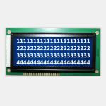 Blue Mode Transmissive LCM LCD Display Negative Character Screen For Instrument