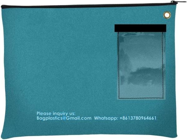 Buy Teal | Transit Bag | Large Zipper Bag With Grommet | Use With Padlock Or Zip Tie For Security | Interoffice Mail Bag at wholesale prices