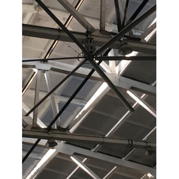 Aluminum 1.5kw Motor Large Paddle Giant Ceiling Fans 380AC For Warehouse