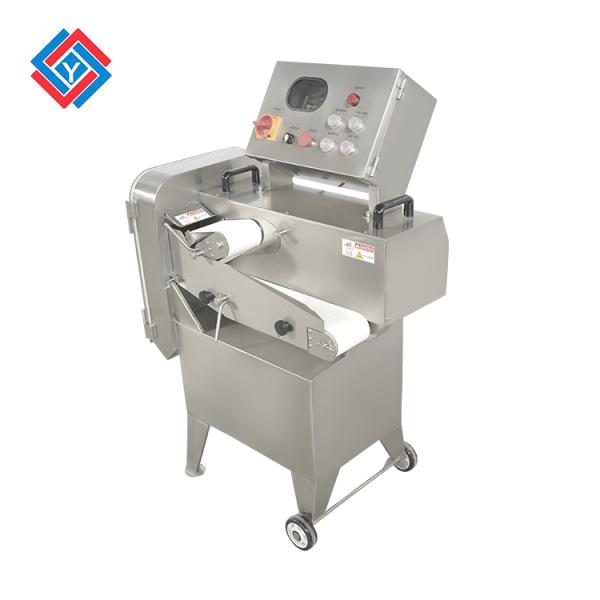Adjustable Automatic Rib Chopping Machine Frozen Meat Bone Dicer 1000kg/h