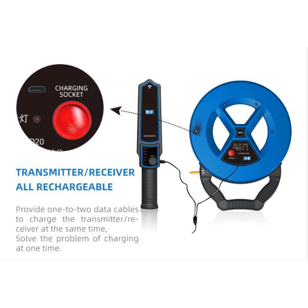 PVC Iron Pipe Blockage Detector Waterproof Underground Water Leak Detector Tool PQ-CD 20