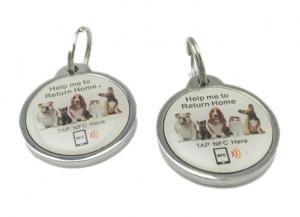 Quality NFC Animal ID Tags 213 215 Key Ring UV CMYK NXP RFID For Pets for sale