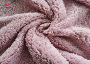 Quality 100 Polyester Cotton Feel 75D Fleece Blanket Fabric Knit Plain Dyed for sale