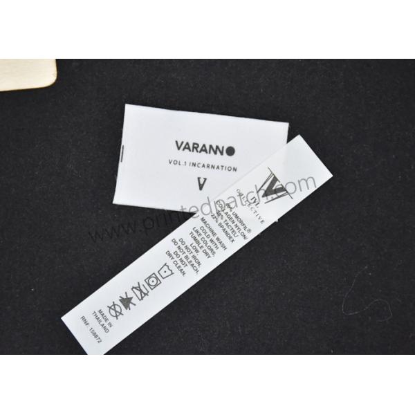 Flag 0.4mm Silicone Rubber Labels On Black Polyester Tape