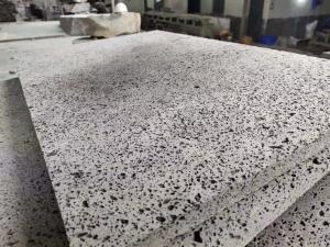 Quality 2cm Natural Black Lava Stone Floor Tiles 300*600mm Customizable for sale